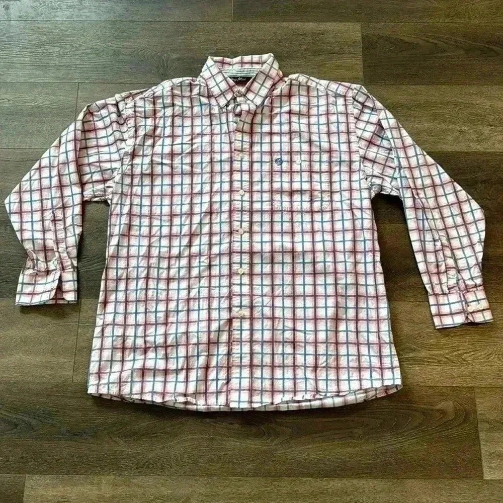 George Straight by Wranglers Plaid Button Down Shirt.  Men’s size XL.